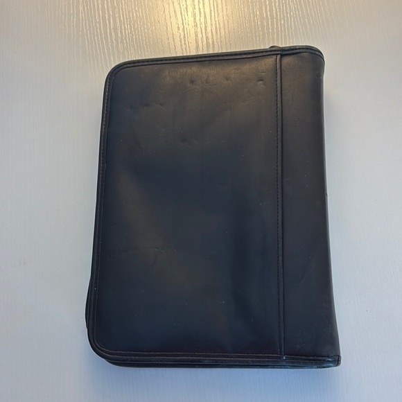 Coach Black Leather Portfolio Case - Picture 2 of 13